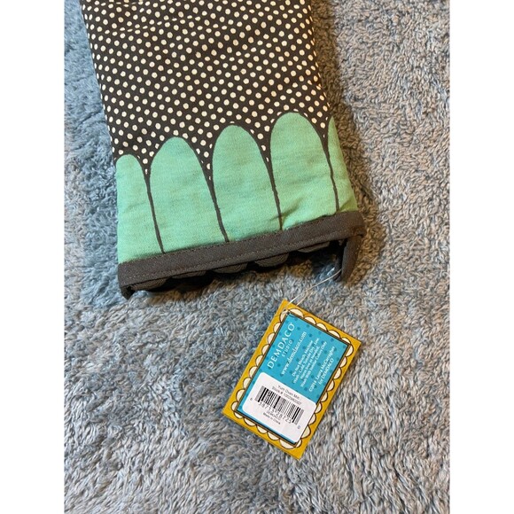 Yum Blue Dark Grey Oven Mitt This Thing Called Family Oven Mitt W Tags Demdaco - Picture 5 of 5
